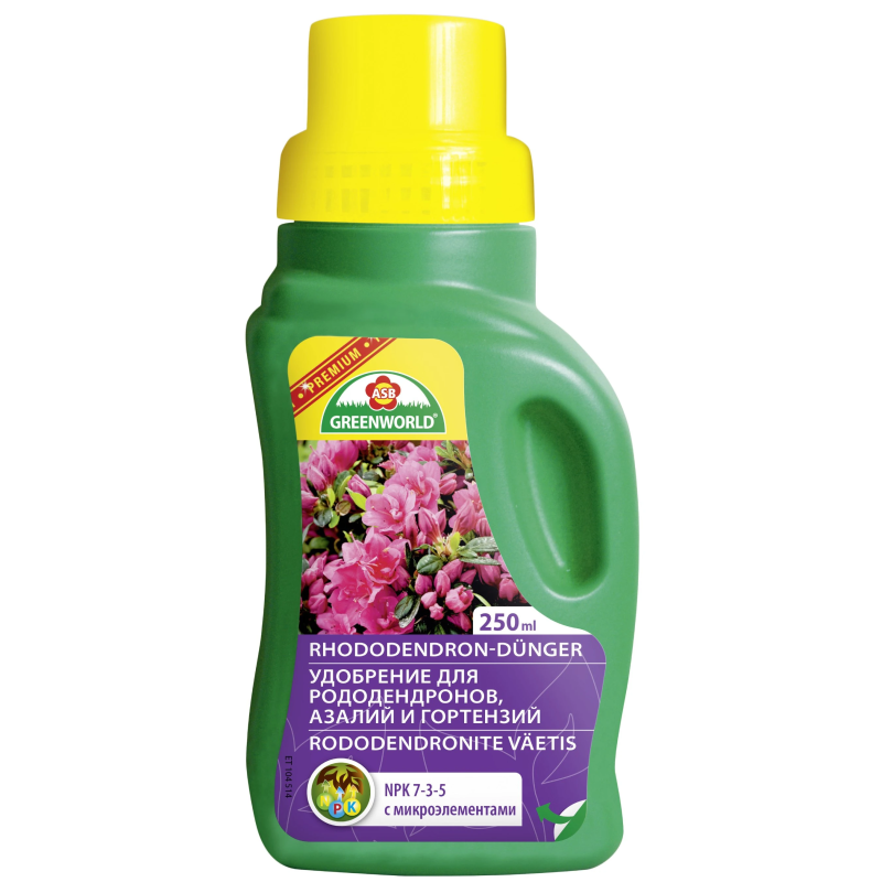 Mēslojums rododendriem, hortenzijām 0.25L