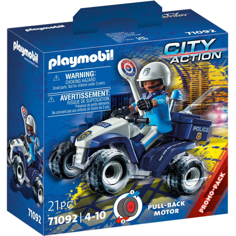 PLAYMOBIL Policija – Ātrgaitas kvadracikls 71092