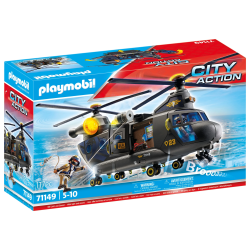 PLAYMOBIL CITY ACTION Taktiskā vienība – glābšanas lidmašīna 71149