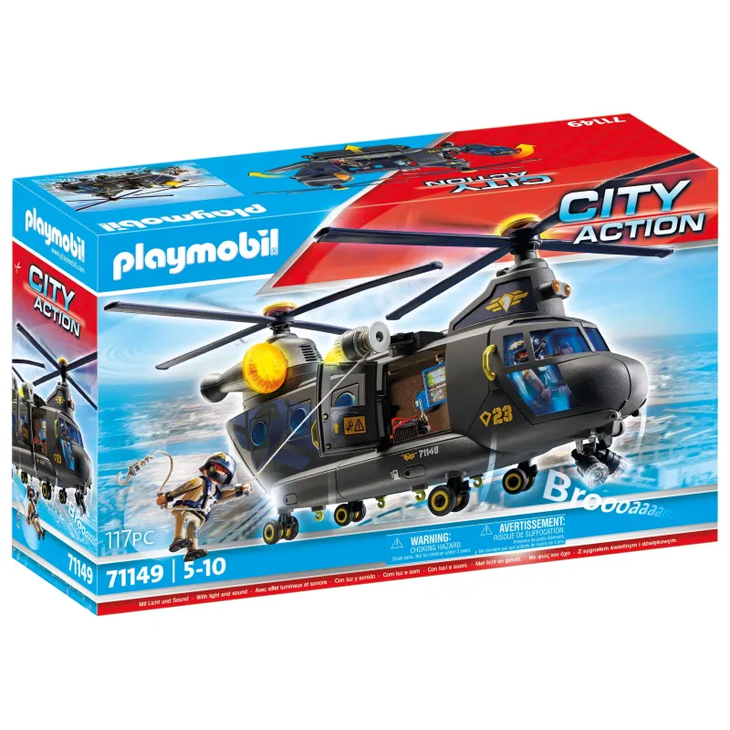 PLAYMOBIL CITY ACTION Taktiskā vienība – glābšanas lidmašīna 71149