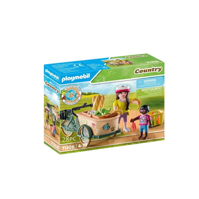 PLAYMOBIL FARM Fermera kravas velosipēds 71306