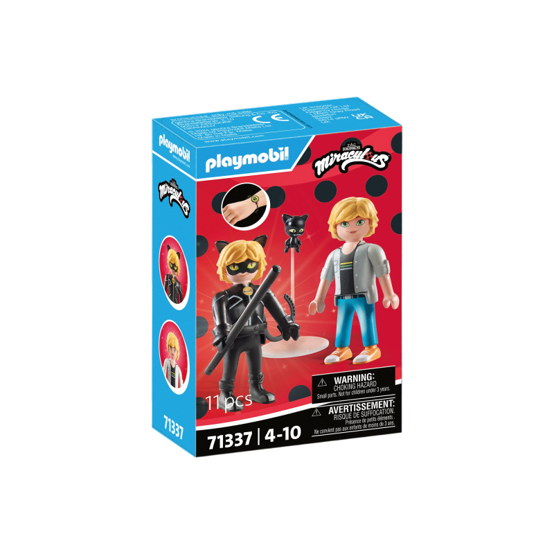 PLAYMOBIL MIRACULOUS: Adrians un Melnais kaķis 71337
