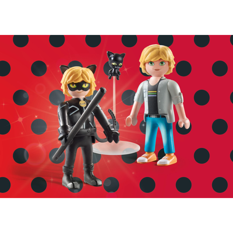 PLAYMOBIL MIRACULOUS: Adrians un Melnais kaķis 71337