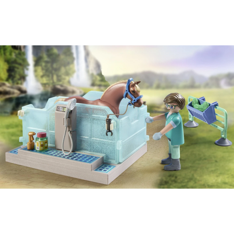 PLAYMOBIL WORLD OF HORSES Jāšanas terapijas un veterinārā prakse 71352