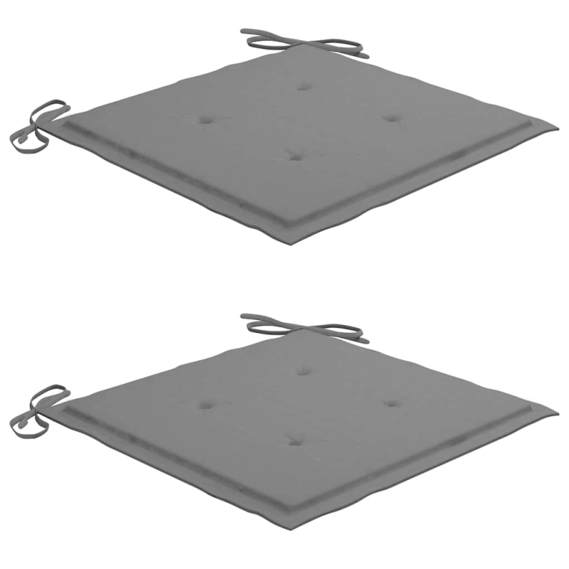 vidaXL saliekami dārza krēsli ar matračiem, 2 gab., bambuss