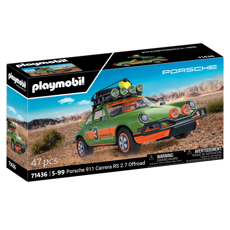 PLAYMOBIL LICENSED VEHICLES Porsche 911 Carrera RS 2.7 bezceļu izlaidums 71436