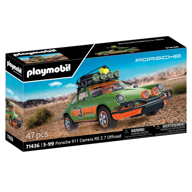 PLAYMOBIL LICENSED VEHICLES Porsche 911 Carrera RS 2.7 bezceļu izlaidums 71436