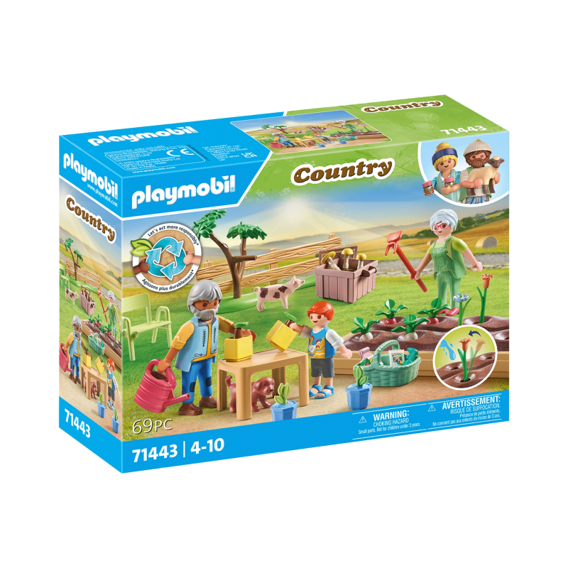 PLAYMOBIL COUNTRY Idillisks sakņu dārzs ar vecvecākiem 71443