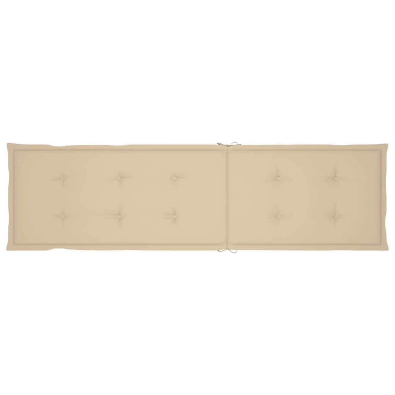 vidaXL atpūtas krēsls ar kāju balstu un matraci, akācijas masīvkoks