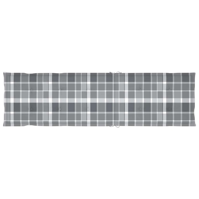 vidaXL atpūtas krēsls ar kāju balstu un matraci, akācijas masīvkoks