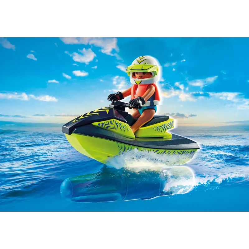 PLAYMOBIL ACTION HEROES Ātrgaitas laiva ar ūdens motociklu 71464