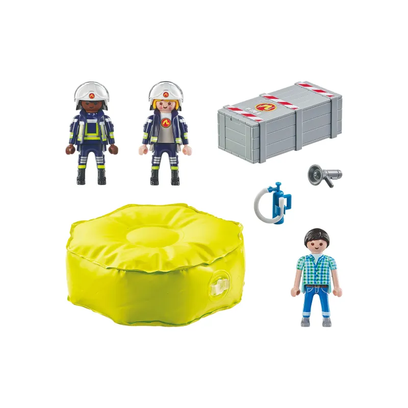 PLAYMOBIL ACTION HEROES Ugniagesiai ir oro pagalvė 71465