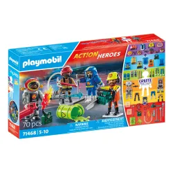 PLAYMOBIL ACTION HEROES My Figures: Ugunsdzēsēju glābšanas misija 71468