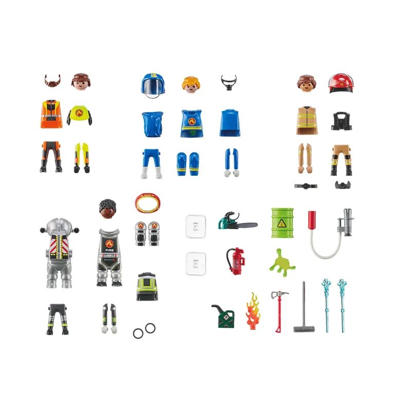 PLAYMOBIL ACTION HEROES My Figures: Ugunsdzēsēju glābšanas misija 71468