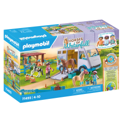 PLAYMOBIL HORSES OF WATERFALL Mobilā jāšanas skola 71493