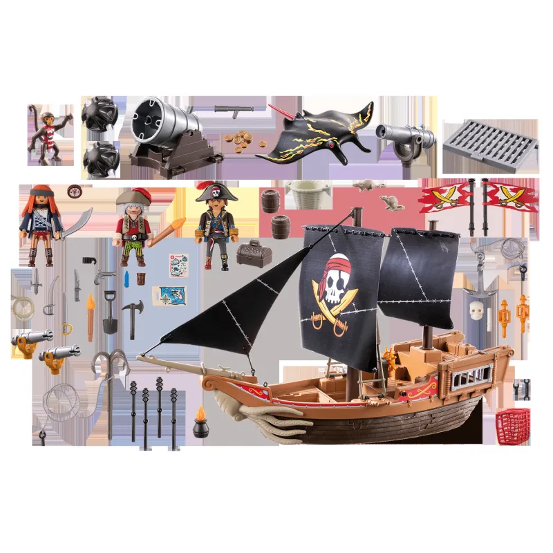 PLAYMOBIL PIRATES Liels pirātu kuģis 71530