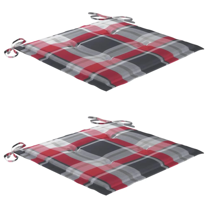 vidaXL saliekami āra krēsli ar matračiem, 2 gab., akācijas masīvkoks