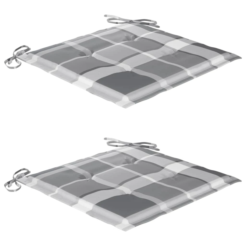 vidaXL saliekami āra krēsli ar matračiem, 2 gab., akācijas masīvkoks