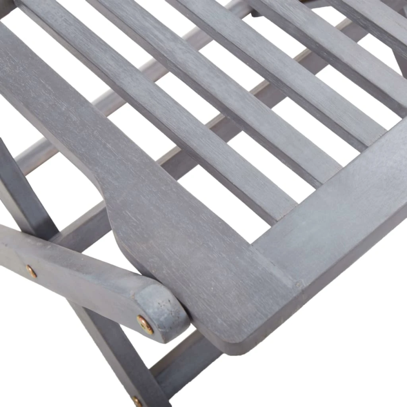 vidaXL Sulankstomos lauko kėdės su pagalvėmis, 2vnt., akacijos masyvas