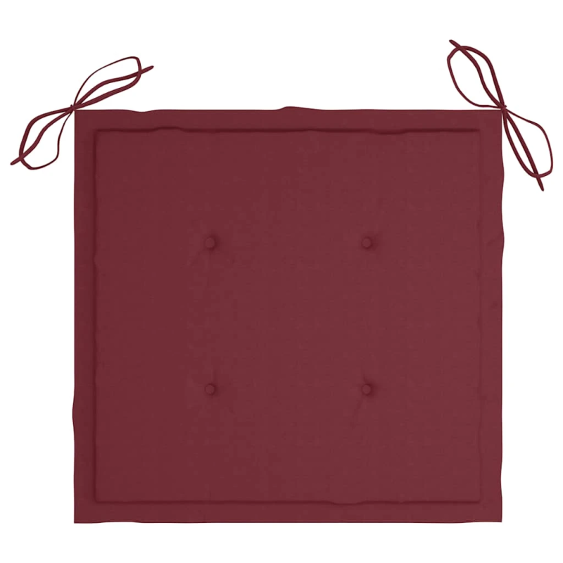 vidaXL saliekami āra krēsli ar matračiem, 4 gab., akācijas masīvkoks