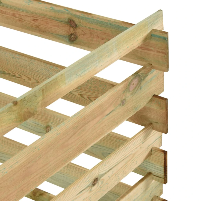 vidaXL dārza komposta kaste, 120x120x70 cm, impregnēts priedes koks