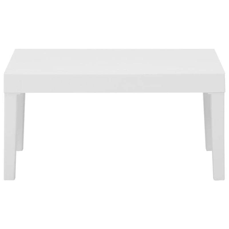 vidaXL 6-daļīgs dārza mēbeļu komplekts ar matračiem, balta plastmasa