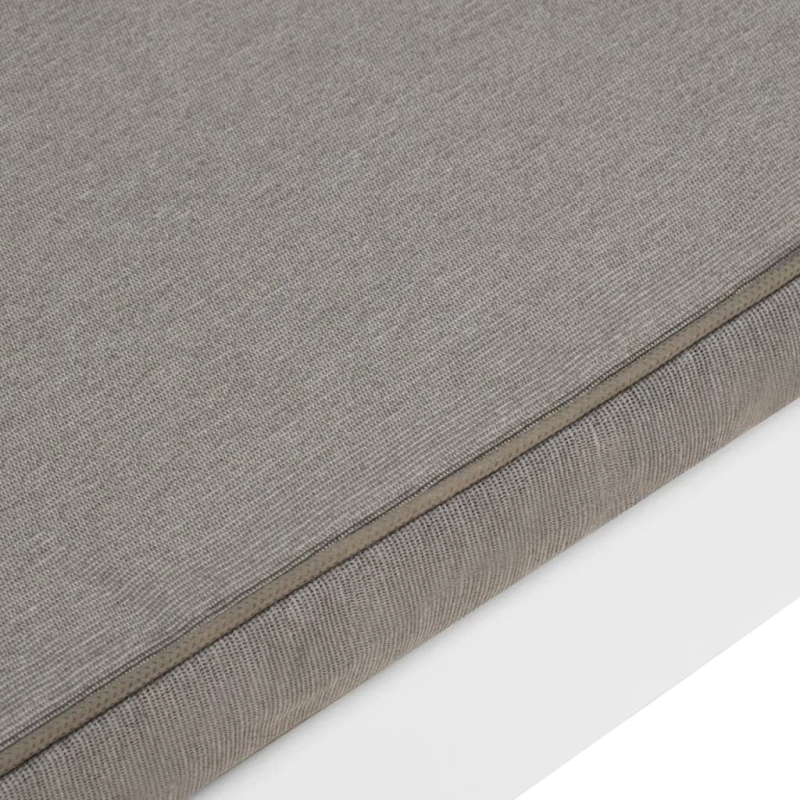 vidaXL 6-daļīgs dārza mēbeļu komplekts ar matračiem, balta plastmasa