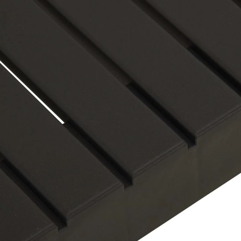 vidaXL 6-daļīgs dārza mēbeļu komplekts ar matračiem, pelēka plastmasa