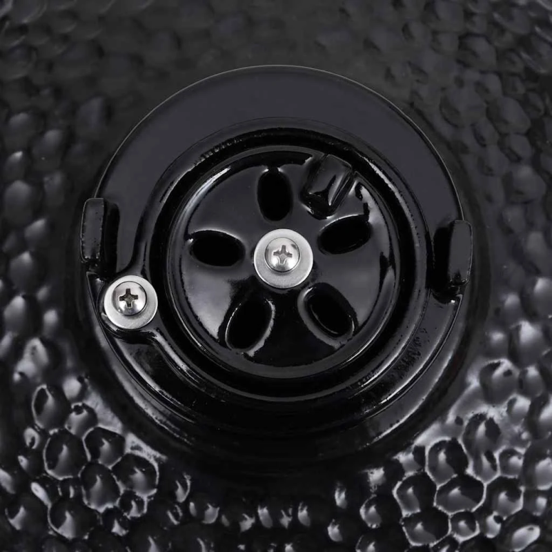 vidaXL Kamado grils, kūpinātava, keramika, 56 cm, melns