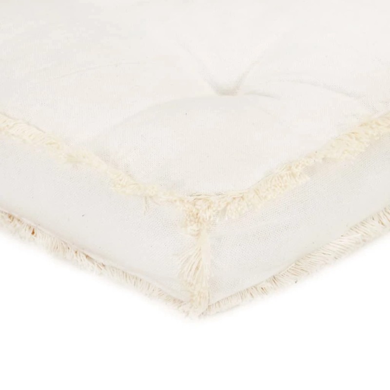 vidaXL palešu dīvāna matracis, 120x40x7 cm, bēšs