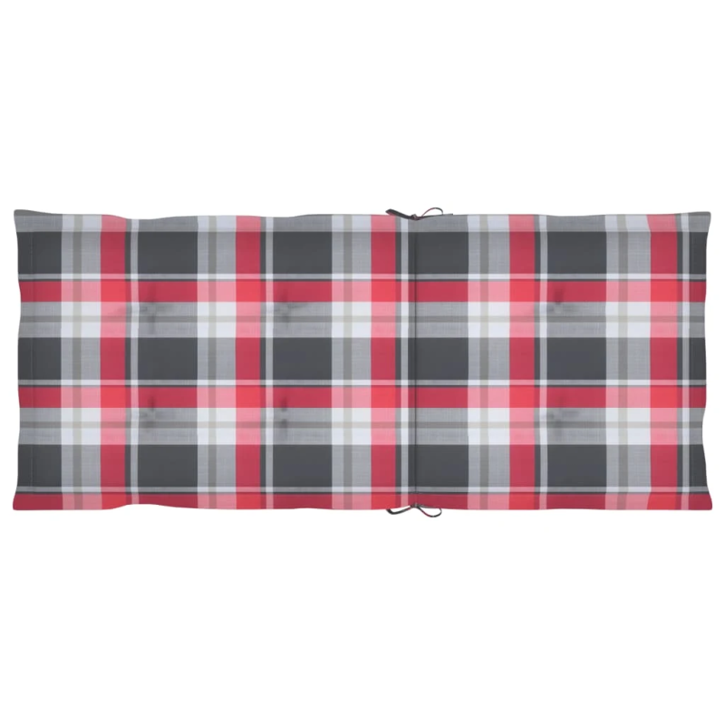 vidaXL atgāžami dārza krēsli ar matračiem, 4 gab., akācijas masīvkoks