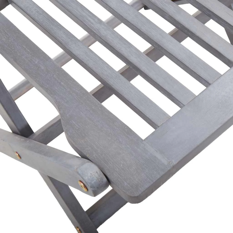 vidaXL saliekami dārza krēsli, 6 gab., akācijas masīvkoks