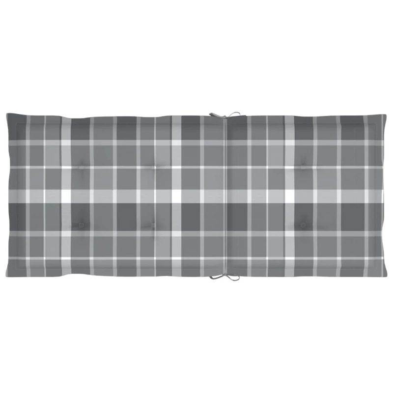 vidaXL dārza krēsli, matrači ar četrstūriem, 4 gab., masīvs tīkkoks