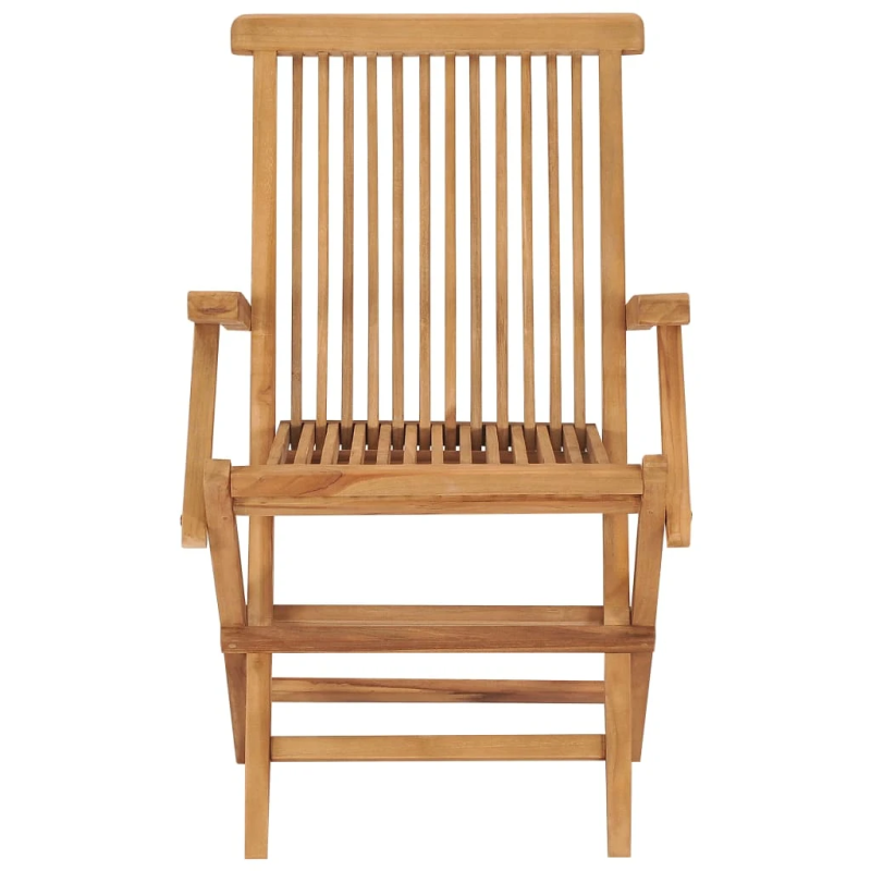 vidaXL dārza krēsli, pelēkbrūni matrači, 4 gab., masīvs tīkkoks