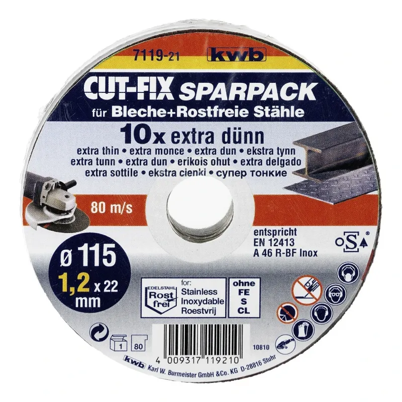 Griezējdisks metālam 115x1.2mm