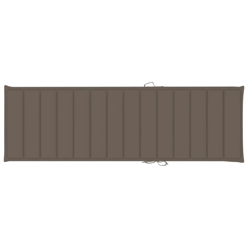 vidaXL sauļošanās zvilnis, pelēkbrūns matracis, impregnēta priede