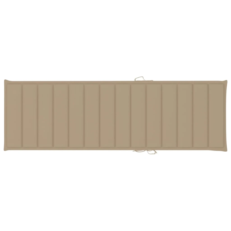 vidaXL divvietīgs sauļošanās zvilnis, bēši matrači, impregnēta priede