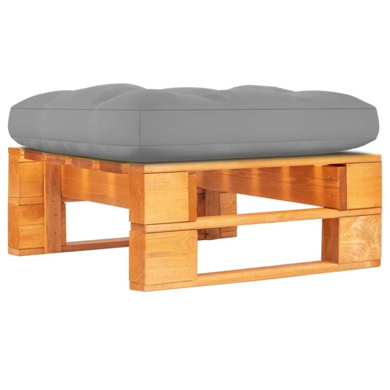 vidaXL dārza palešu soliņš, medus brūns, impregnēts priedes koks