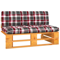 vidaXL vidējais dārza palešu dīvāns, medus brūns, impregnēta priede