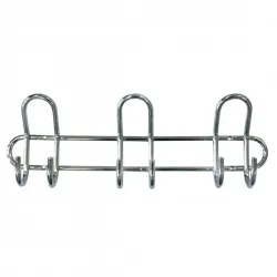 Pakaramais hromēts ar 6 āķiem, 39cm