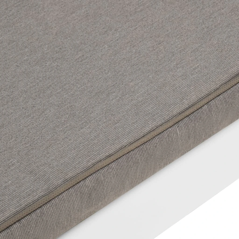 vidaXL dārza sols ar matračiem, balta plastmasa