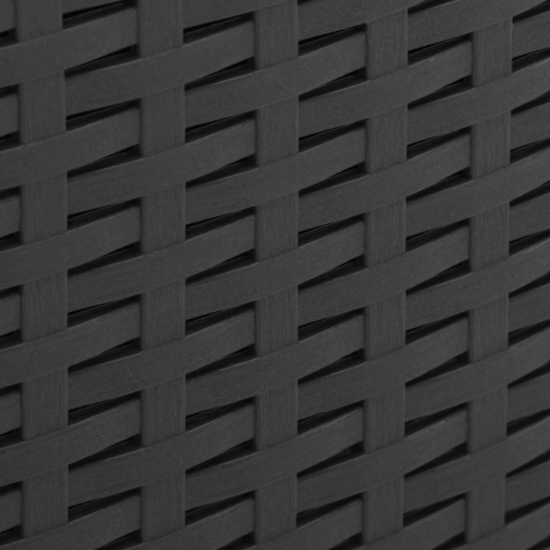 vidaXL dārza galds, pelēks, 53x53x40 cm, plastmasa