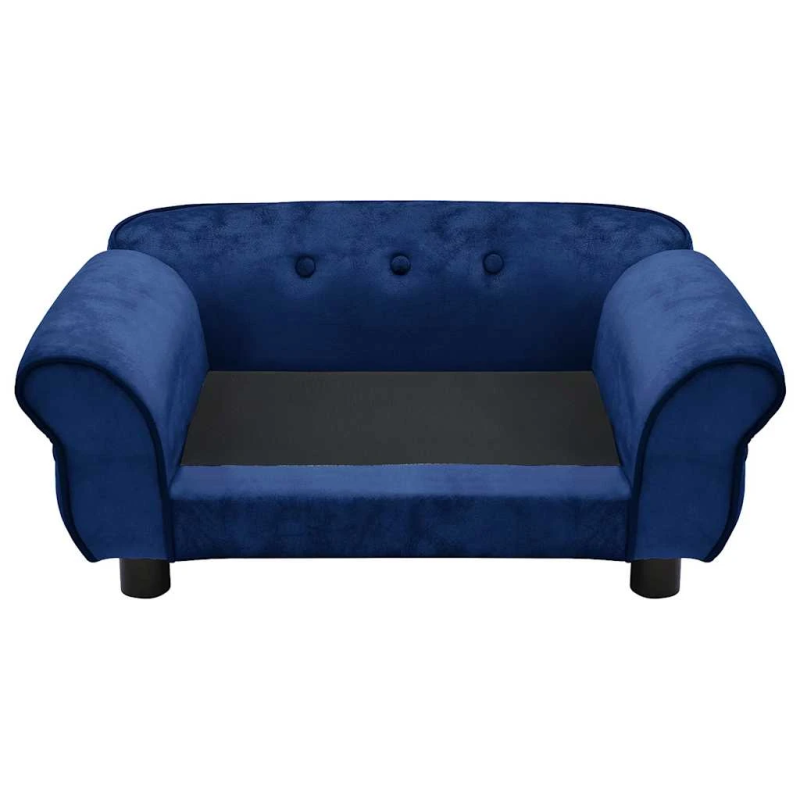 vidaXL dīvāns suņiem, zils, 72x45x30 cm, plīšs