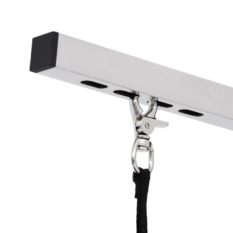 vidaXL regulējams suņu kopšanas galds ar cilpu un grozu