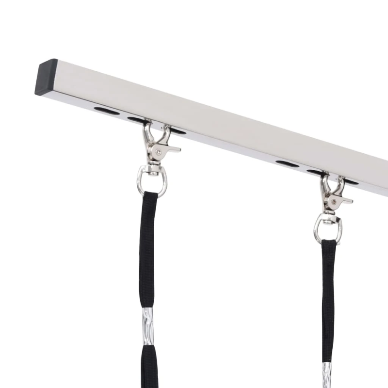 vidaXL regulējams suņu kopšanas galds ar 2 cilpām un grozu