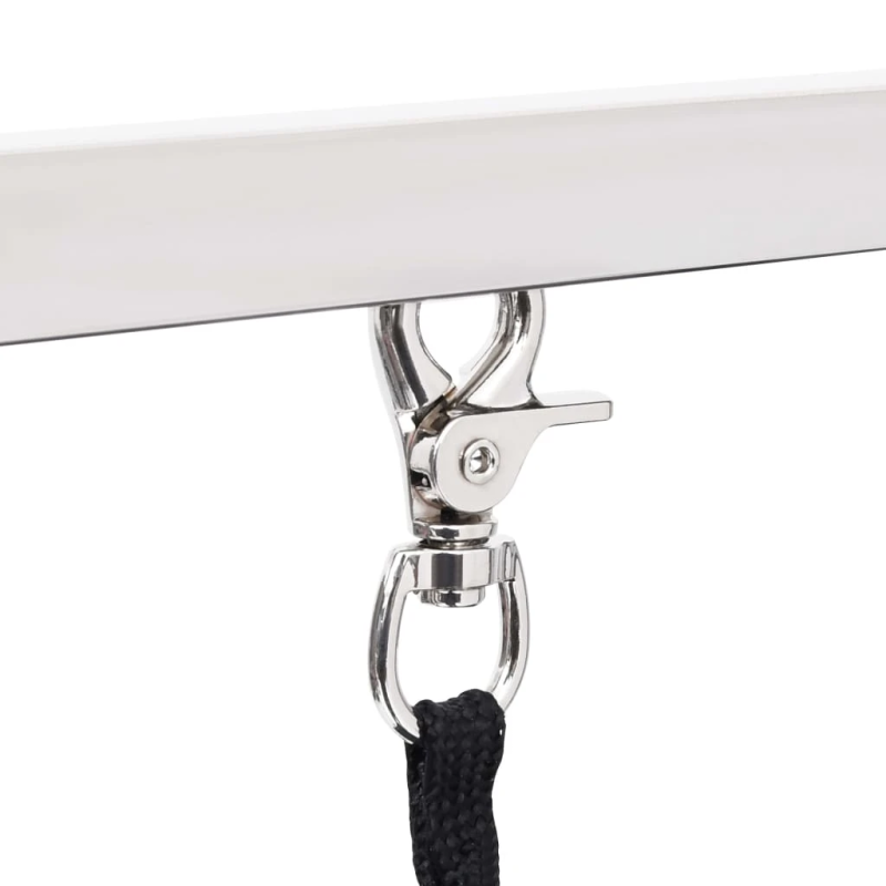 vidaXL regulējams suņu kopšanas galds ar 2 cilpām un grozu