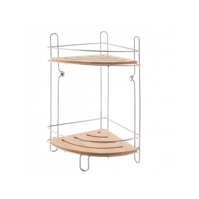 Plaukts stūra divstāvīgs bambusa Bonja