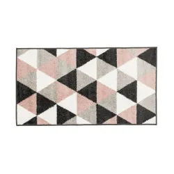 Kilimas Domoletti Loto 523_HR5 X, įvairių spalvų-juoda sp.-rožinė sp., 120 cm x 67 cm