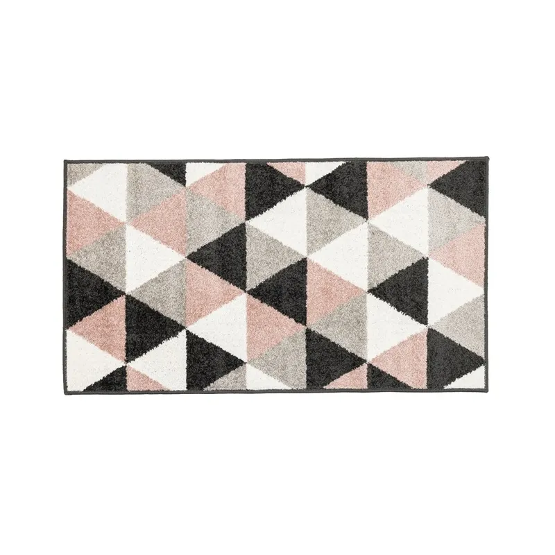 Paklājs Domoletti Loto 523_HR5 X, daudzkrāsains-melna-rozā, 120 cm x 67 cm