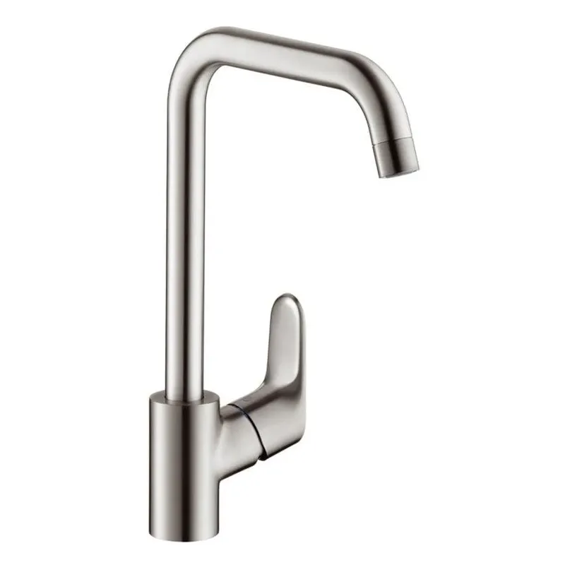 Virtuves jaucējkrāns Hansgrohe Focus 318208, nerūsējošā tērauda krās.
